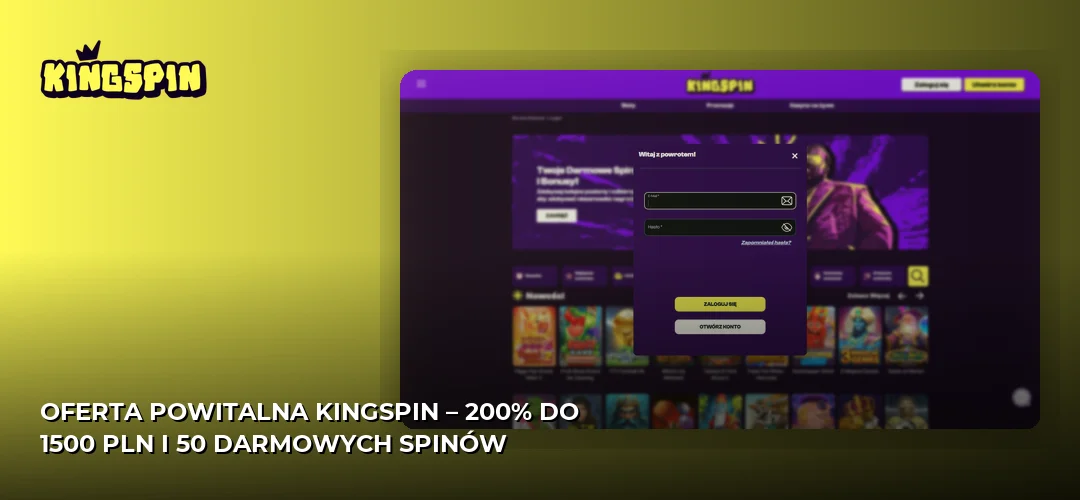 Zrzut ekranu strony KingSpin